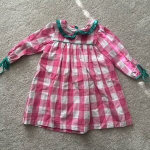 The Oaks Pink and White Checkered Dress